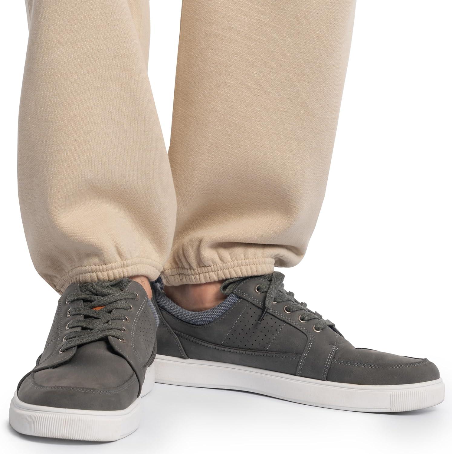 imageFruit of the Loom Eversoft Fleece Elastic Bottom Sweatpants with Pockets Relaxed Fit Moisture Wicking BreathableKhaki Heather