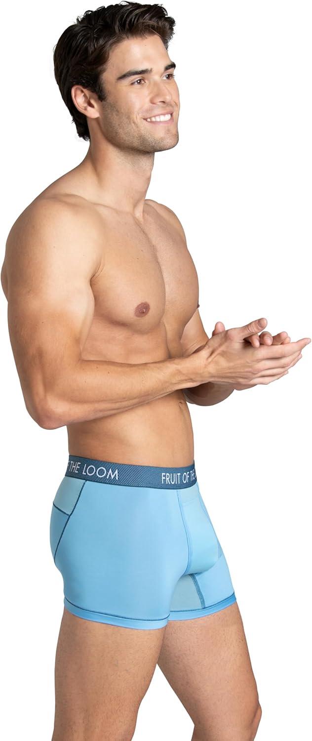 imageFruit of the Loom Mens Getaway Boxer Briefs Lightweight Breathable Fabric Quick Dry ampamp Odor ControlTrunk Assorted Colors