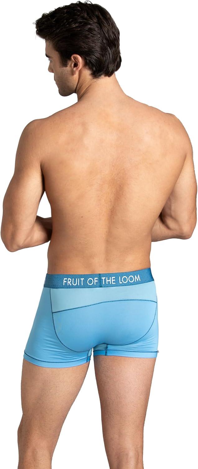 imageFruit of the Loom Mens Getaway Boxer Briefs Lightweight Breathable Fabric Quick Dry ampamp Odor ControlTrunk Assorted Colors