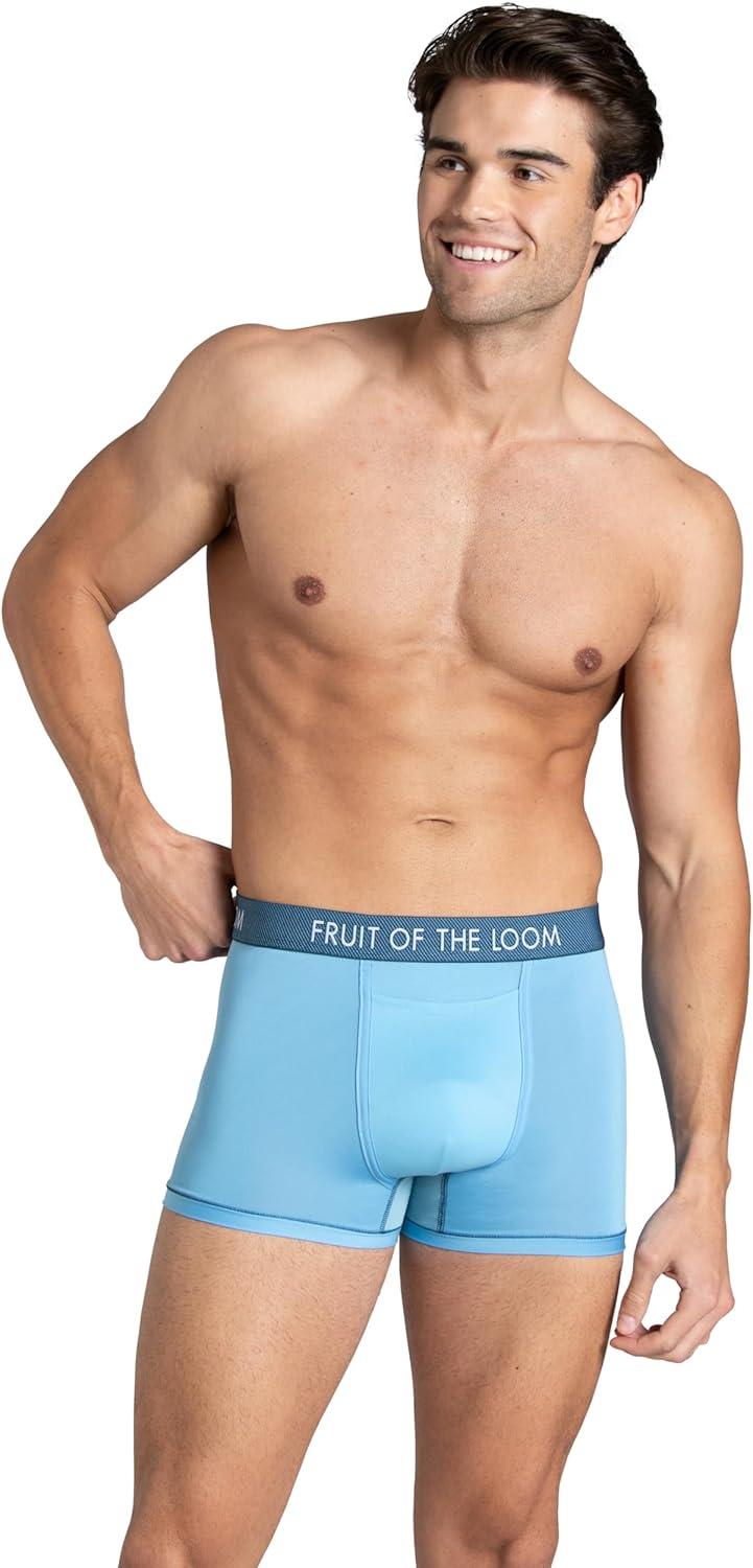 imageFruit of the Loom Mens Getaway Boxer Briefs Lightweight Breathable Fabric Quick Dry ampamp Odor ControlTrunk Assorted Colors