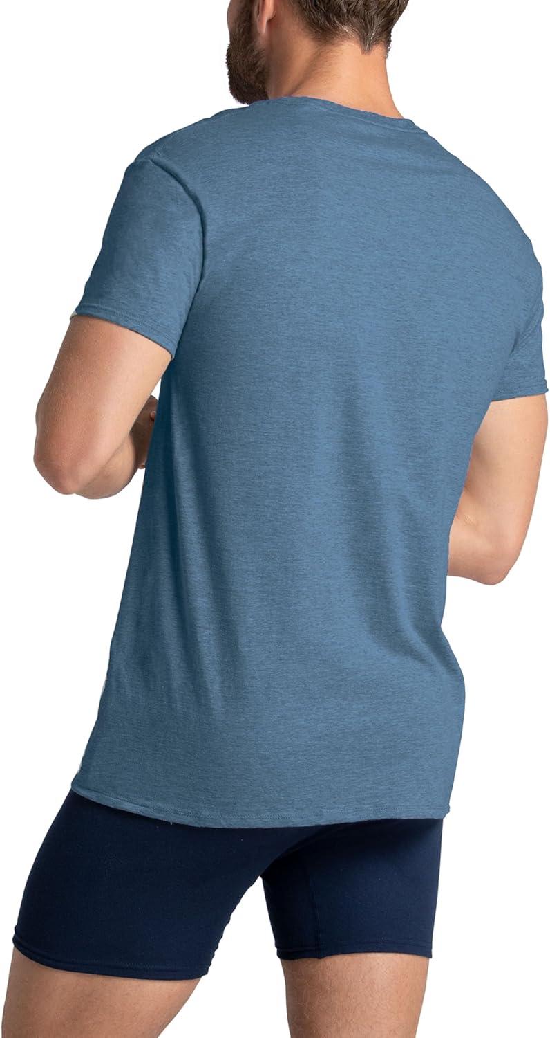 imageFruit of the Loom Mens Pocket Tee Undershirts Moisture Wicking ampamp Tag Free Short Sleeve Pocket TShirtsAssorted Earth Tones  3 Pack  Pocket