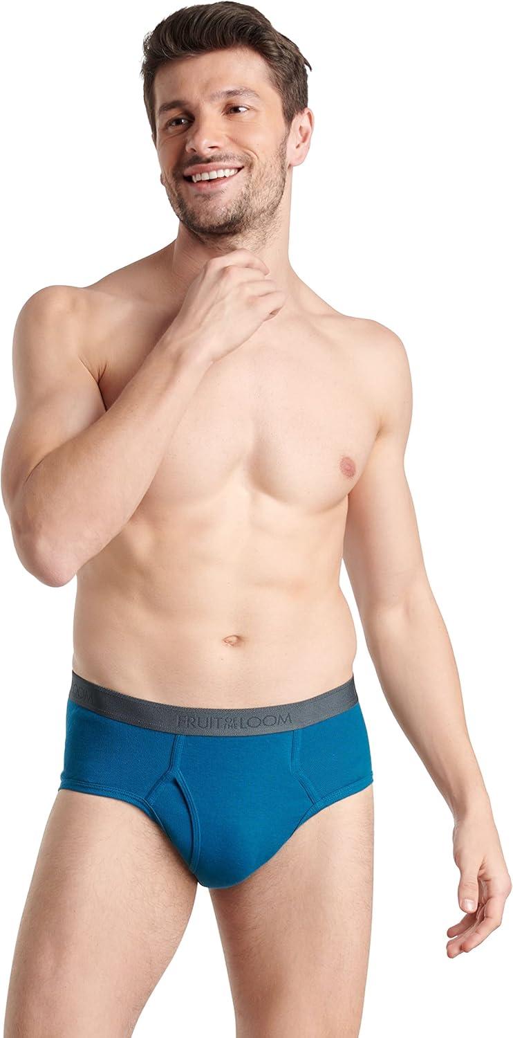 imageFruit of the Loom Mens Premium Cotton Underwear  TagFree  Also Available in Big ampamp TallBrief  6 Pack  Assorted