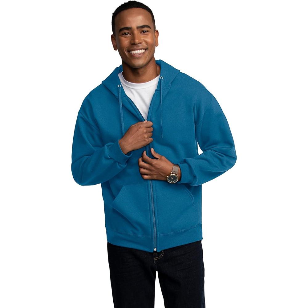 imageFruit of the Loom Eversoft Fleece Pullover Hooded SweatshirtBlue