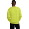 Fruit of the Loom Eversoft Fleece Crewneck Sweatshirts, Moisture Wicking & Breathable, Sizes S-4X(2 Pack – Safety Orange/Safety Green)