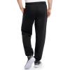 Fruit of the Loom Eversoft Fleece Elastic Bottom Sweatpants with Pockets, Relaxed Fit, Moisture Wicking, Breathable(Black)