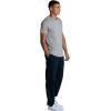 Fruit of the Loom Eversoft Fleece Elastic Bottom Sweatpants with Pockets, Relaxed Fit, Moisture Wicking, Breathable(Navy Nights)