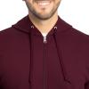 Fruit of the Loom Eversoft Fleece Full Zip Hoodie Sweatshirt(Maroon Full Zip)