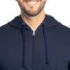 Fruit of the Loom Eversoft Fleece Full Zip Hoodie Sweatshirt(Navy Full Zip)
