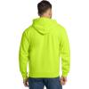 Fruit of the Loom Eversoft Fleece Full Zip Hoodie Sweatshirt(Safety Green Full Zip)