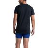 Fruit of the Loom Men’s Crew Tee Undershirts, Moisture Wicking & Tag Free, Also Available in Big & Tall(Black – 3 Pack)
