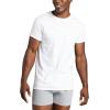 Fruit of the Loom Men’s Crew Tee Undershirts, Moisture Wicking & Tag Free, Also Available in Big & Tall(White – 6 Pack)