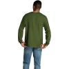 Fruit of the Loom Mens Eversoft Cotton Long Sleeve T Shirts, Breathable & Moisture Wicking with Odor Control(Long Sleeve – Military Green)