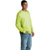 Fruit of the Loom Mens Eversoft Cotton Long Sleeve T Shirts, Breathable & Moisture Wicking with Odor Control(Long Sleeve – Safety Green)