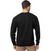 Fruit of the Loom Men’s Eversoft Fleece Crewneck Sweatshirts, Moisture Wicking & Breathable, Sizes S-4x(Black)