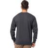 Fruit of the Loom Men’s Eversoft Fleece Crewneck Sweatshirts, Moisture Wicking & Breathable, Sizes S-4x(Black Heather)