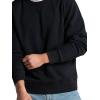 Fruit of the Loom Men’s Eversoft Fleece Crewneck Sweatshirts, Moisture Wicking & Breathable, Sizes S-4x(Garment Dyed Black Ink)