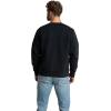 Fruit of the Loom Men’s Eversoft Fleece Crewneck Sweatshirts, Moisture Wicking & Breathable, Sizes S-4x(Garment Dyed Black Ink)