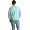 Fruit of the Loom Men’s Eversoft Fleece Crewneck Sweatshirts, Moisture Wicking & Breathable, Sizes S-4x(Garment Dyed Cascade Green)