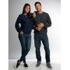 Fruit of the Loom Men’s Eversoft Fleece Crewneck Sweatshirts, Moisture Wicking & Breathable, Sizes S-4x(Mellow Blue)