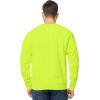 Fruit of the Loom Men’s Eversoft Fleece Crewneck Sweatshirts, Moisture Wicking & Breathable, Sizes S-4x(Safety Green)