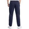 Fruit of the Loom Men’s Eversoft Fleece Open Bottom Sweatpants with Pockets, Relaxed Fit, Moisture Wicking, Breathable(Navy)
