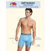 Fruit of the Loom Men’s Getaway Boxer Briefs, Lightweight Breathable Fabric, Quick Dry & Odor Control(Regular Leg – Gray)