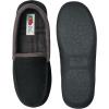 Fruit of the Loom Men’s Memory Foam House Slippers Indoor Outdoor – Microsuede Venetian Cozy Warm Men’s Slippers Plush House Shoes, Sizes 7-14(Black)
