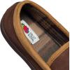 Fruit of the Loom Men’s Memory Foam House Slippers Indoor Outdoor – Microsuede Venetian Cozy Warm Men’s Slippers Plush House Shoes, Sizes 7-14(Brown)