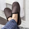 Fruit of the Loom Men’s Memory Foam House Slippers Indoor Outdoor – Microsuede Venetian Cozy Warm Men’s Slippers Plush House Shoes, Sizes 7-14(Grey)