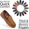Fruit of the Loom Men’s Memory Foam House Slippers Indoor Outdoor – Microsuede Venetian Cozy Warm Men’s Slippers Plush House Shoes, Sizes 7-14(Tan)
