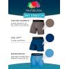 Fruit of the Loom Men’s Micro Stretch Boxer Briefs, Designed to Move with You, Lightweight & Moisture Wicking(Long Leg – 5 Pack – Green/Blue/Grey)