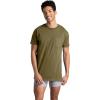 Fruit of the Loom Mens Pocket Tee Undershirts, Moisture Wicking & Tag Free, Short Sleeve Pocket T-Shirts(Assorted Earth Tones – 6 Pack – Pocket)
