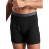 Fruit of the Loom Men’s Premium Cotton Underwear | Tag-Free | Also Available in Big & Tall(Boxer Brief – 4 Pack – Black/Gray)