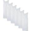 Fruit of the Loom Men’s Sleeveless Tag Free Moisture Wicking Tank A-Shirt(144 Pack – White)