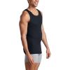Fruit of the Loom Men’s Sleeveless Tag Free Moisture Wicking Tank A-Shirt(8 Pack – Black/Grey)