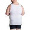Fruit of the Loom Men’s Sleeveless Tag Free Moisture Wicking Tank A-Shirt(Big Man – 6 Pack – White)