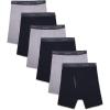 Fruit of the Loom Men’s Tag-Free Cotton Briefs(144 Pack – Black/Gray)