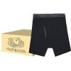 Fruit of the Loom Men’s Tag-Free Cotton Briefs(144 Pack – Black/Gray)
