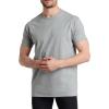 Fruit of the Loom Mens Tag-Free Cotton Undershirts(Regular – Crew – 4 Pack Black/Grey)