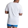 Fruit of the Loom Mens Tag-Free Cotton Undershirts(Tall Man – V-neck – 6 Pack White)