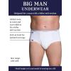 Fruit of the Loom mens Big and Tall Tag-free Underwear(Big Man – Brief – 3 Pack White)