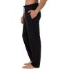 Fruit of the Loom mens Breathable Jersey Sleep Pant(Black)