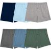 Fruit of the Loom mens Men’s Tag Free Knit Boxer Shorts, Relaxed Fit, Moisture Wicking, Assorted Color Multipacks(Assorted Solids)