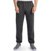 Fruit of the Loom Eversoft Fleece Elastic Bottom Sweatpants with Pockets, Relaxed Fit, Moisture Wicking, Breathable(Black Heather)