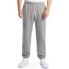 Fruit of the Loom Eversoft Fleece Elastic Bottom Sweatpants with Pockets, Relaxed Fit, Moisture Wicking, Breathable(Grey Heather)