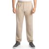Fruit of the Loom Eversoft Fleece Elastic Bottom Sweatpants with Pockets, Relaxed Fit, Moisture Wicking, Breathable(Khaki Heather)