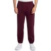 Fruit of the Loom Eversoft Fleece Elastic Bottom Sweatpants with Pockets, Relaxed Fit, Moisture Wicking, Breathable(Maroon)