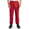 Fruit of the Loom Eversoft Fleece Elastic Bottom Sweatpants with Pockets, Relaxed Fit, Moisture Wicking, Breathable(Red)