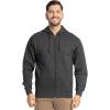 Fruit of the Loom Eversoft Fleece Full Zip Hoodie Sweatshirt(Black Heather Full Zip)