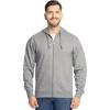 Fruit of the Loom Eversoft Fleece Full Zip Hoodie Sweatshirt(Grey Heather Full Zip)